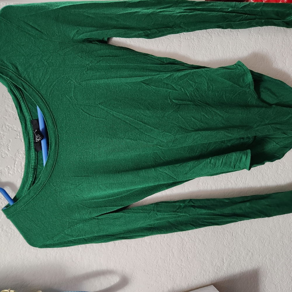 Forever 21 Emerald Long Sleeve Bodysuit